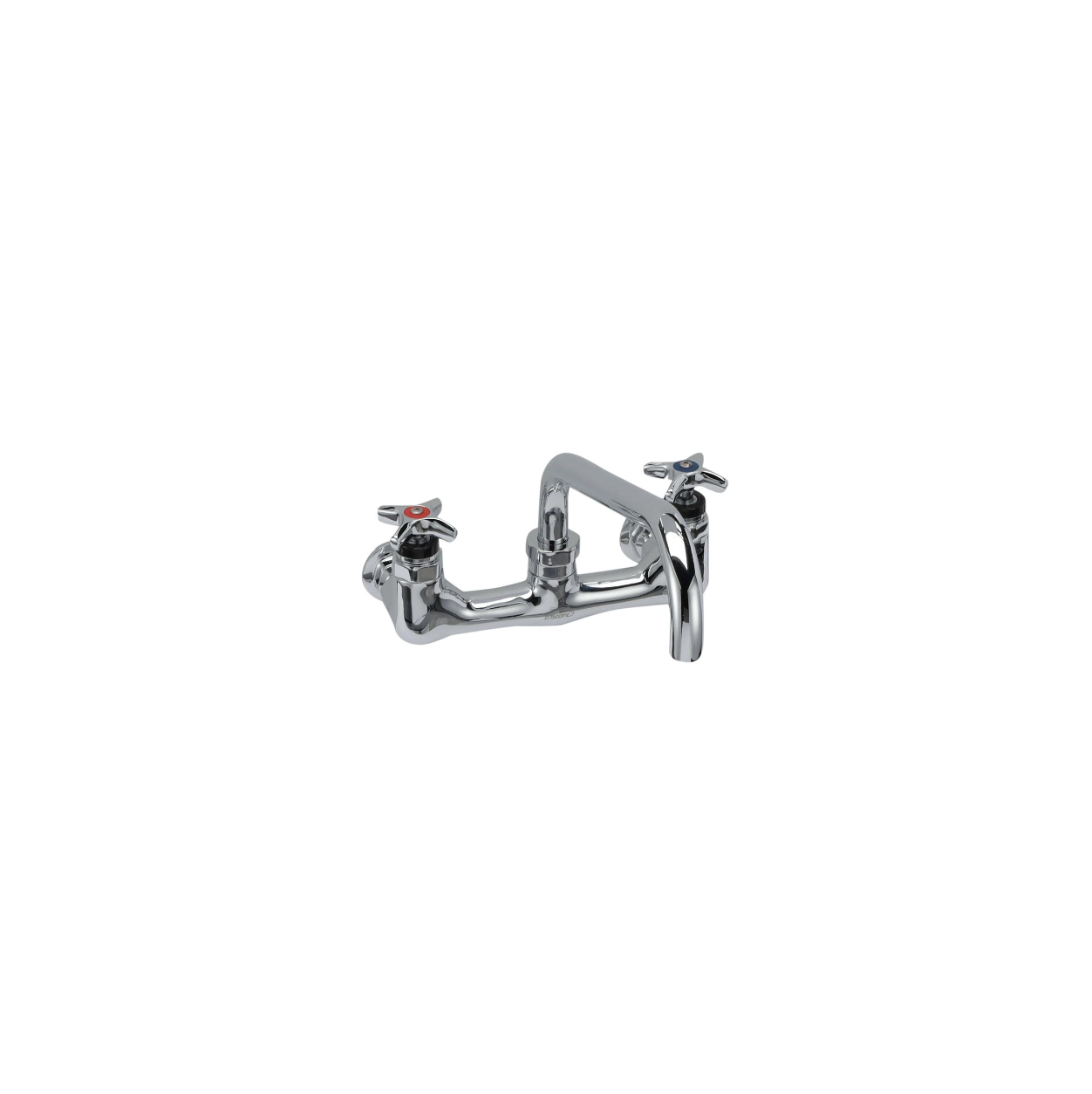 Encore® Quik-fil™ 8" OC Wall Mount 3/4" High Volume Faucet with Mounting Kit and 12" Spout