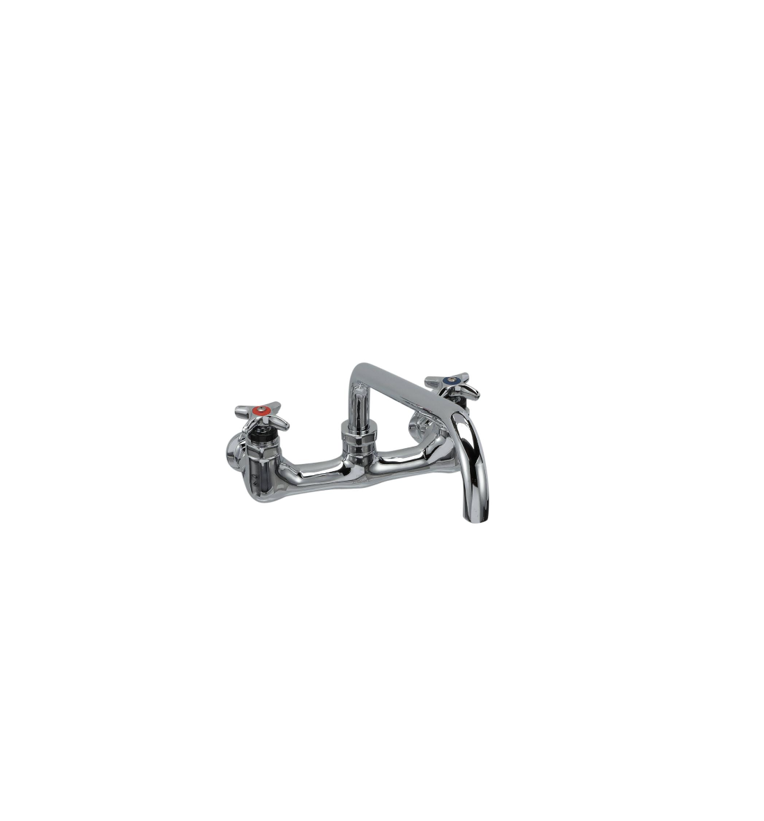 Encore® Quik-fil™ 8" OC Wall Mount 3/4" High Volume Faucet Lever Handles with 12" Spout