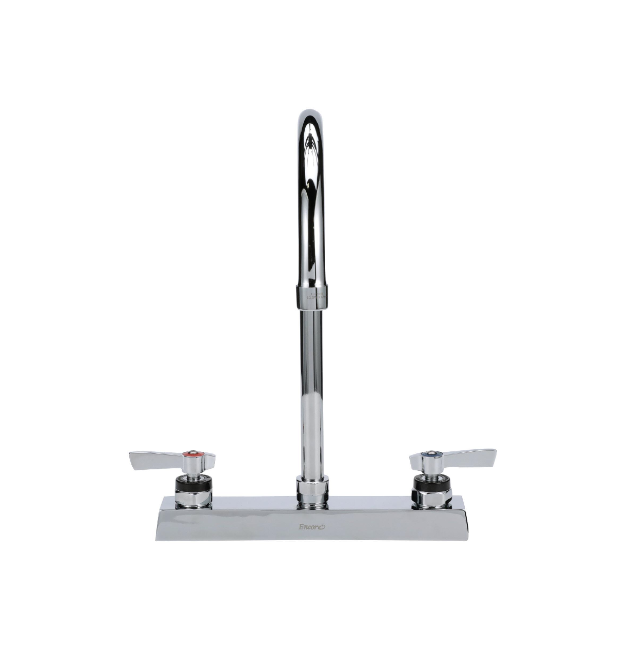 Encore 8" OC Deck Mount Faucet with 8-1/2" Swivel Gooseneck Spout