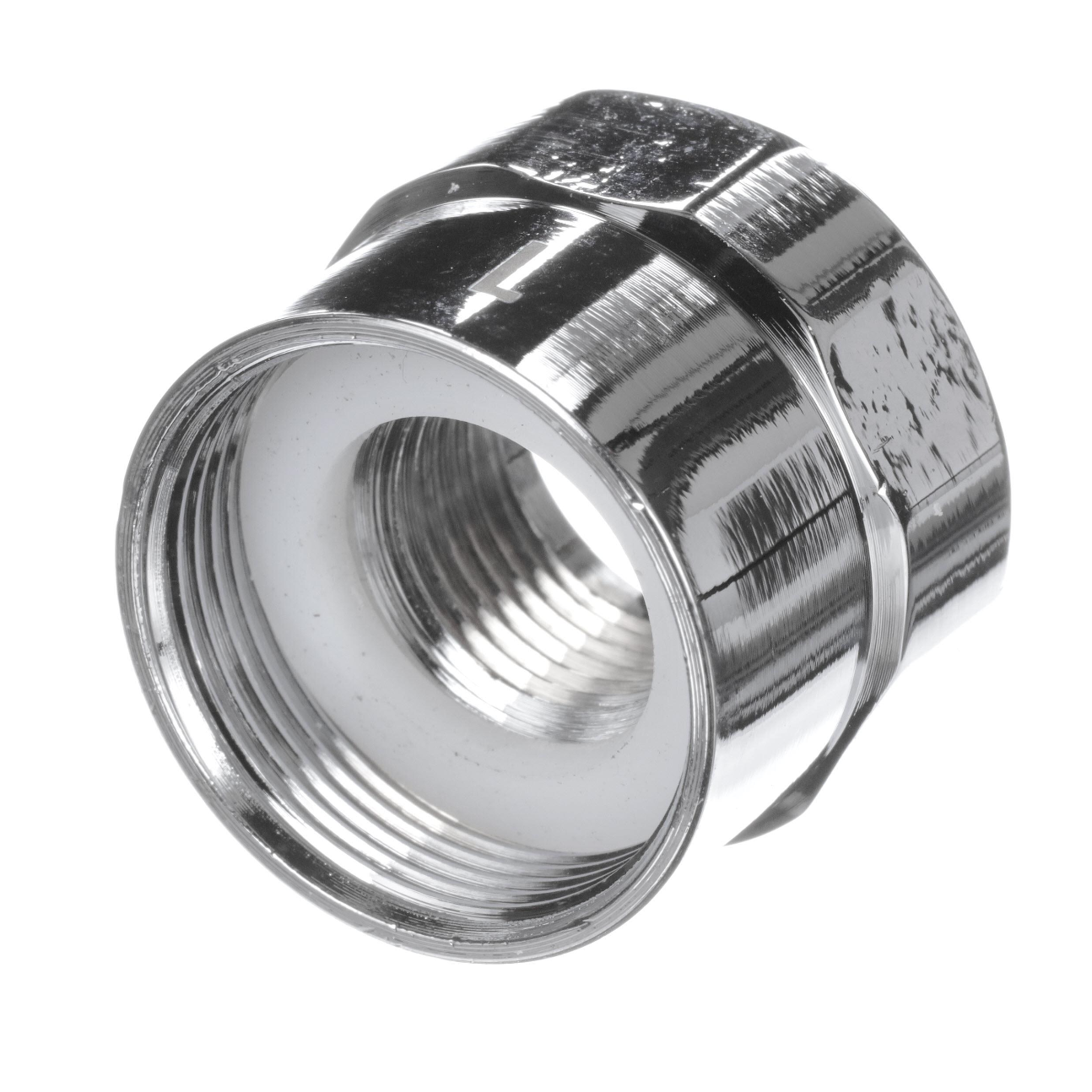 Brass Chrome Plated Swivel to Rigid Spout Adapter