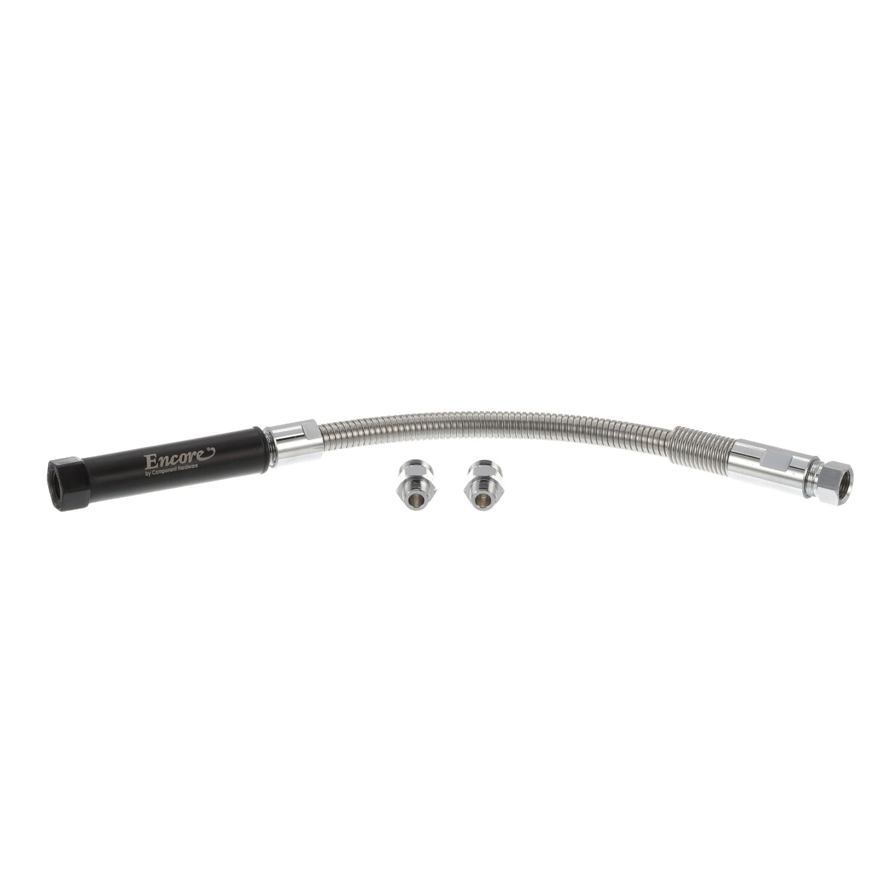 Encore Stainless Steel Pre Rinse Hose 20" Universal with Grip and Adapters
