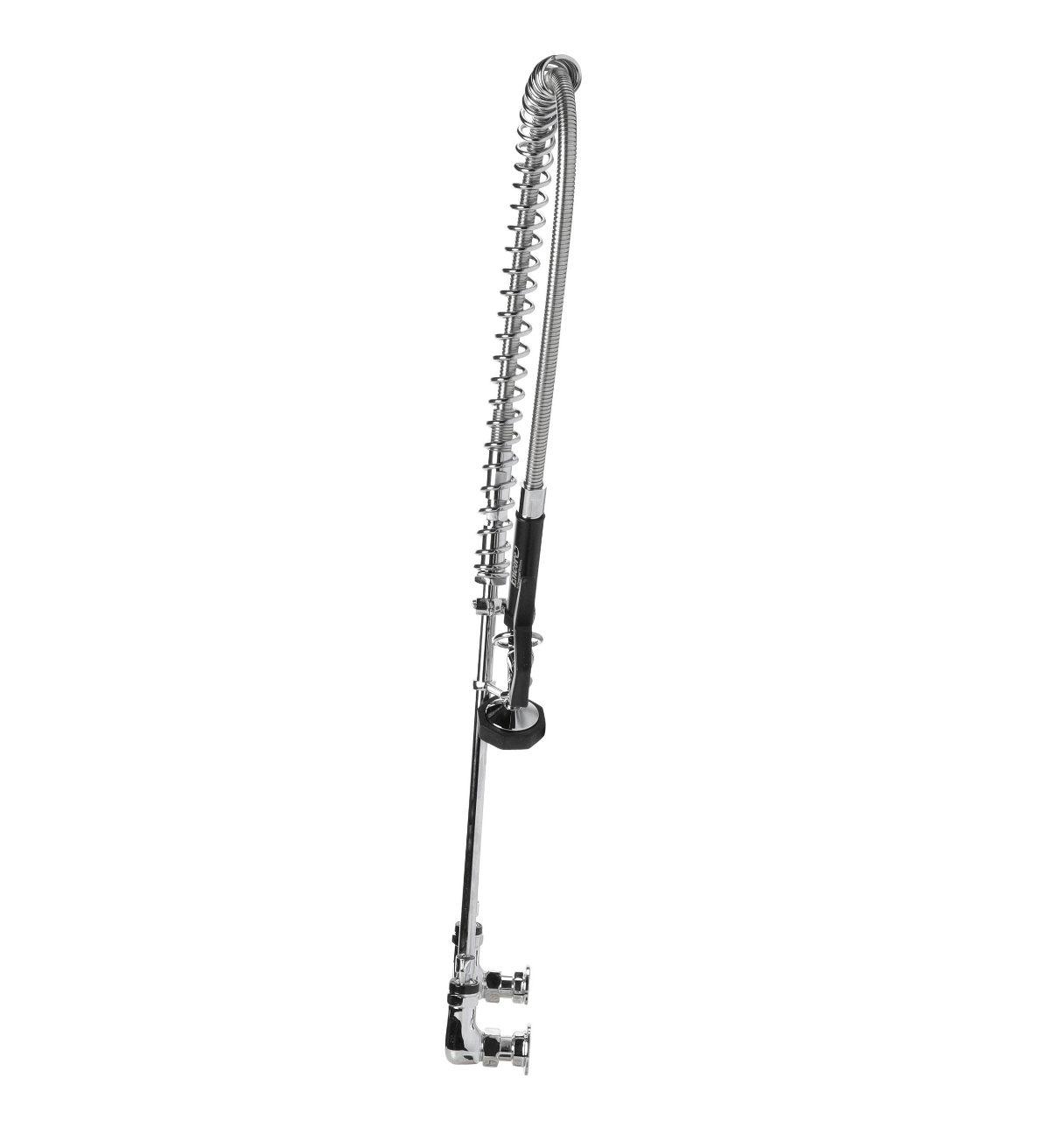 Encore® 8" OC. Brass Chrome Plated Wall Mount Pre Rinse Assembly with Wall Bracket and 96" Hose