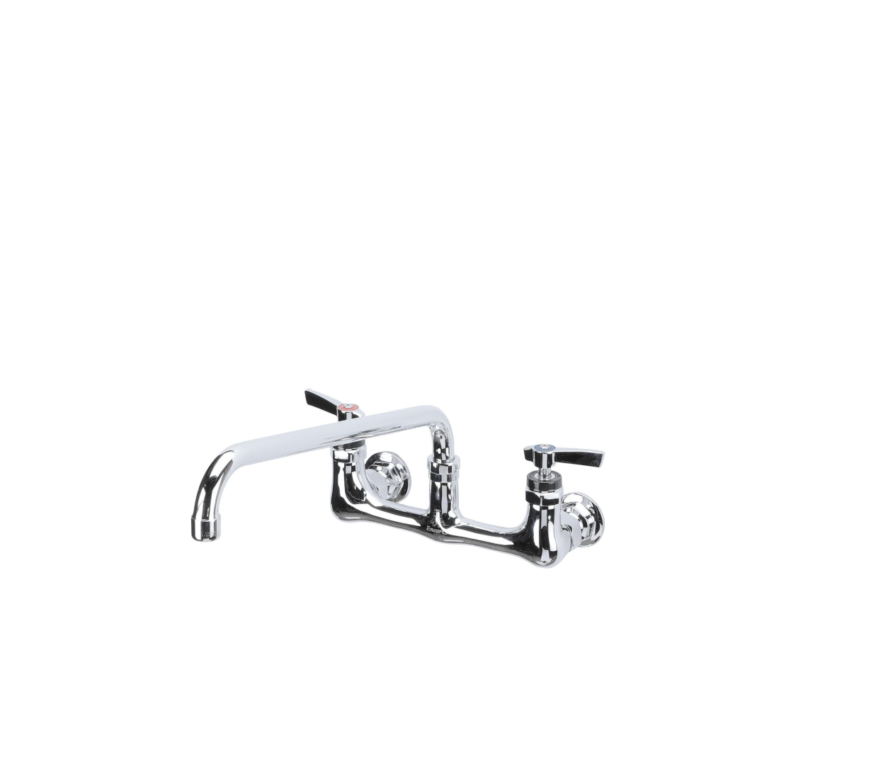 Encore® 8" OC. Brass Chrome Plated Wall Mount Faucet with 14" Swivel Spout