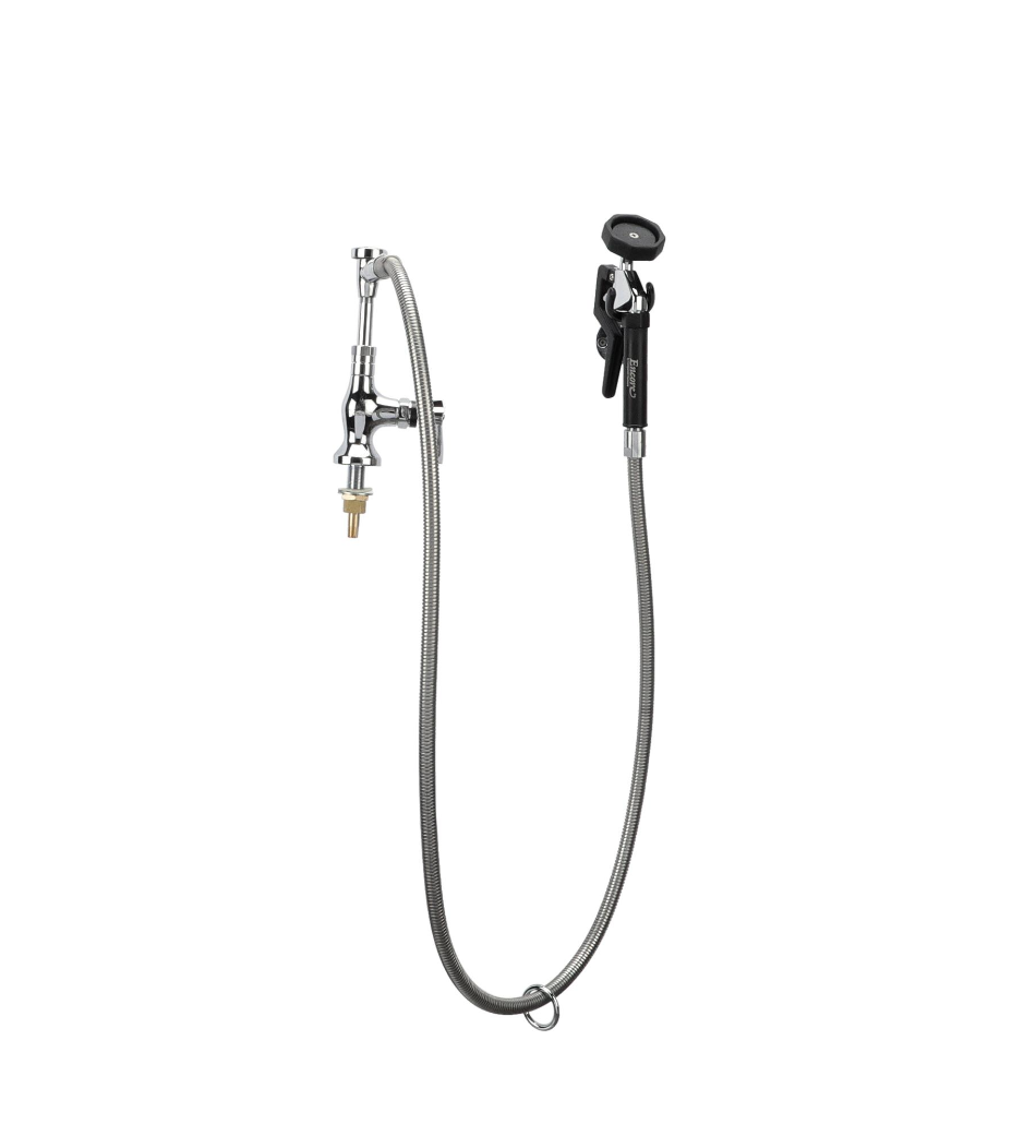 Encore® Brass Chrome Plated Single Deck Mount Utility Spray Assembly with Vacuum Breaker