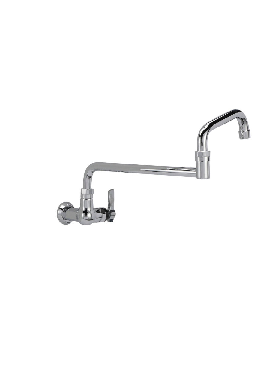 Encore® Brass Chrome Plated Single Wall Mount Faucet with 18" Swivel Spout