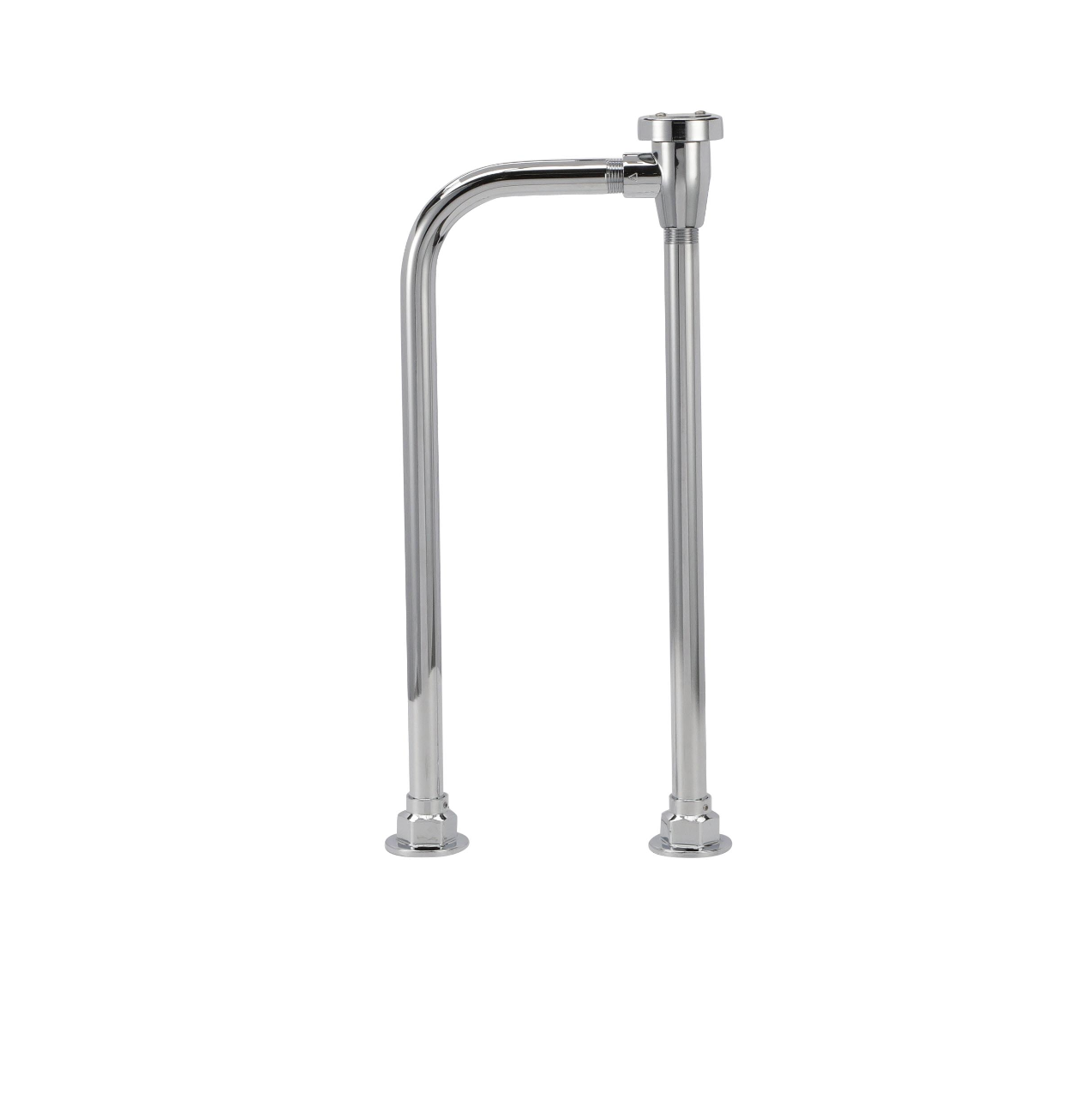 Encore® Vacuum Breaker Assembly, Atmospheric, Flat Surface Mounting, Distance Between Pipes is 6", Polished Chrome