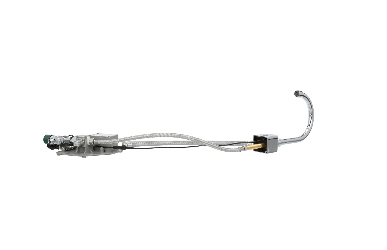 Intelli-Flo EZ Electronic Deck Mount Faucet 6-1/2" Gooseneck Spout AC Powered with Thermostatic Mixing Valve and 1.5 gpm Laminar Flow