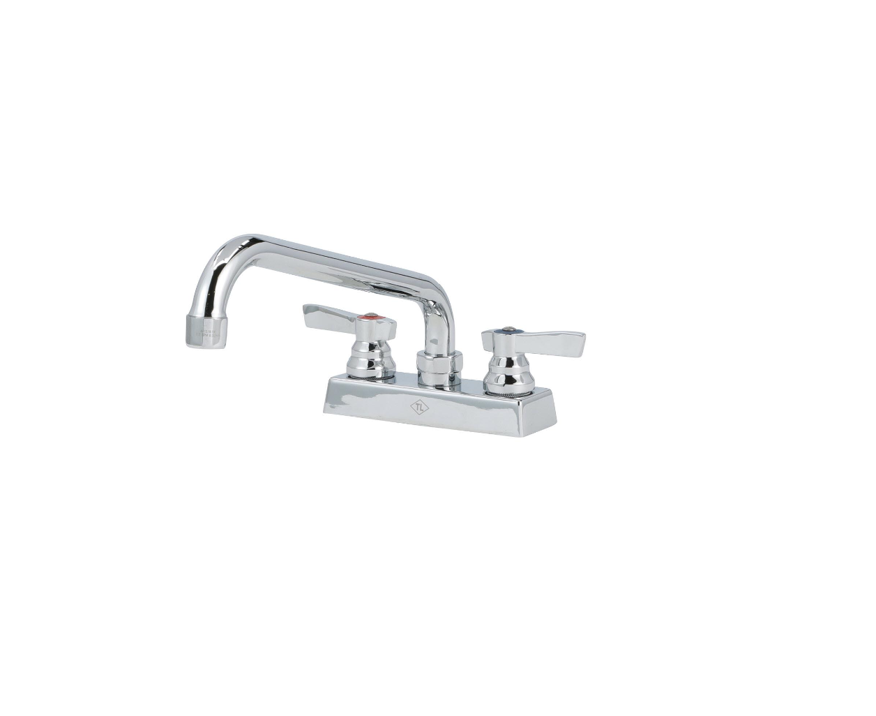 TOP-LINE® 4" OC Deck Mount Faucet Ceramic Valves with 10" Swivel Spout