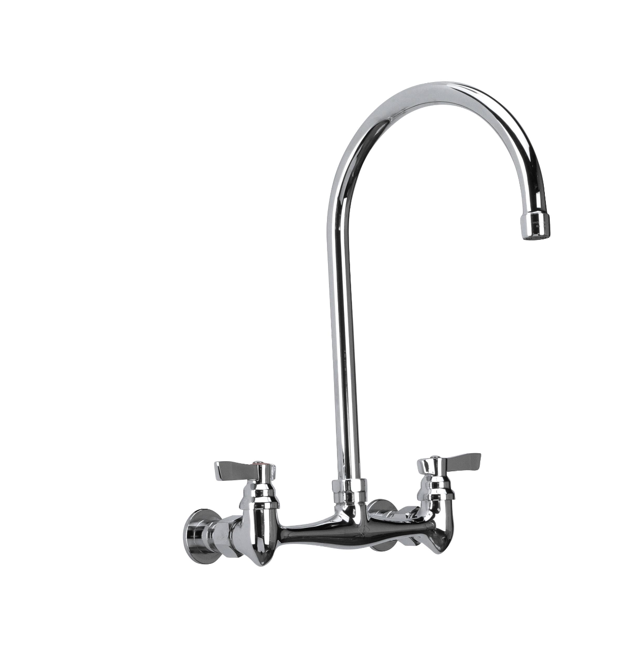 TOP-LINE® 8" OC Wall Mount Faucet with 8-1/2" Gooseneck Spout