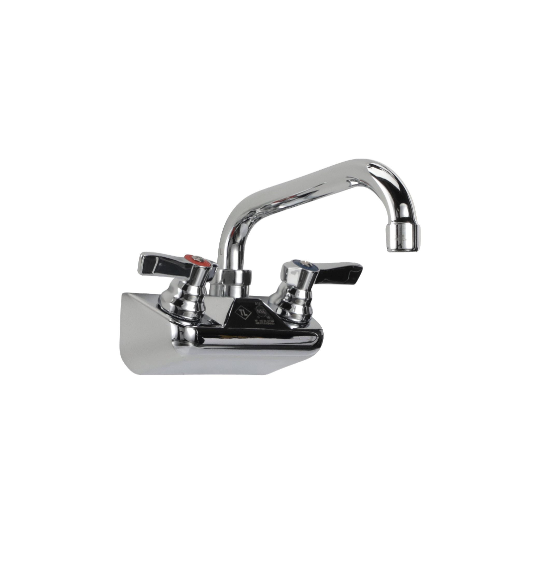 TOP-LINE® 4" OC Wall Mount Faucet Ceramic Valves with 10" Swivel Spout