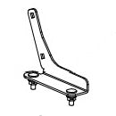 RP-1057-GA TG & V Left Fixed Backrest Support Bracket with Hardware