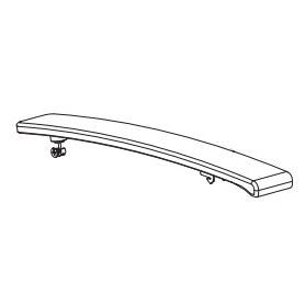 RP-3010-DR Curved Wooden Armrest with Mounting Brackets, RIght