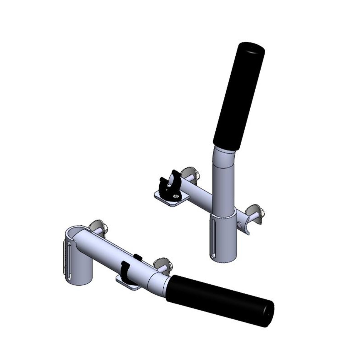 TMA163-15 Foot Push Handle Set Auto-Extending