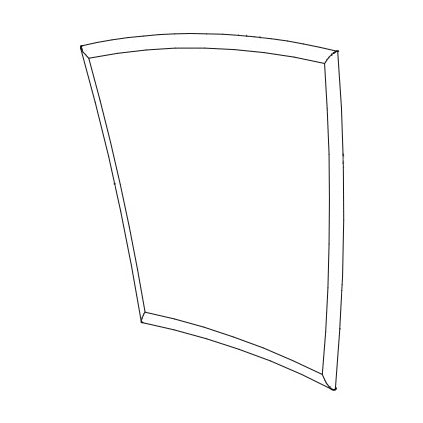 TU-03R Right Outer Upholstered Panel