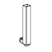 VP-020-DR Height-Adjustable Rear Foot with Wheel, Right