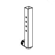 VP-020-GA Height-Adjustable Rear Foot with Wheel, Left