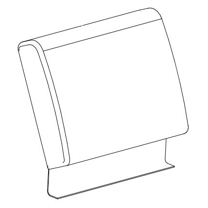 VU-50S-20 Low Back Cushion with Stitching