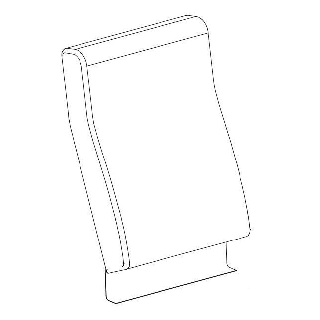 VU-55-20 Contemporary Backrest Cushion