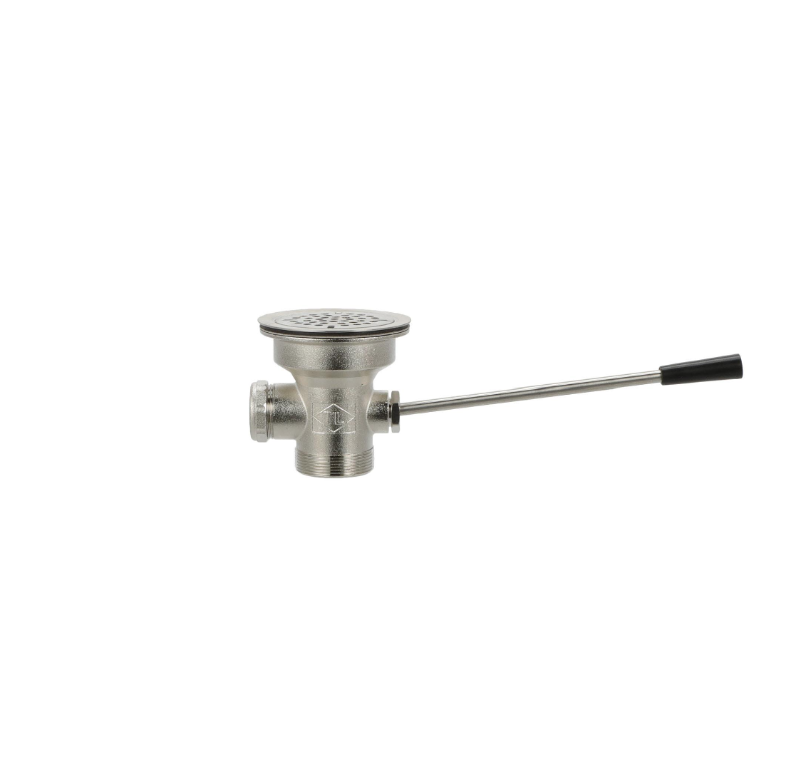 TOP-LINE® Lever Handle Drain, 3-1/2" Sink Opening, 2" Outlet
