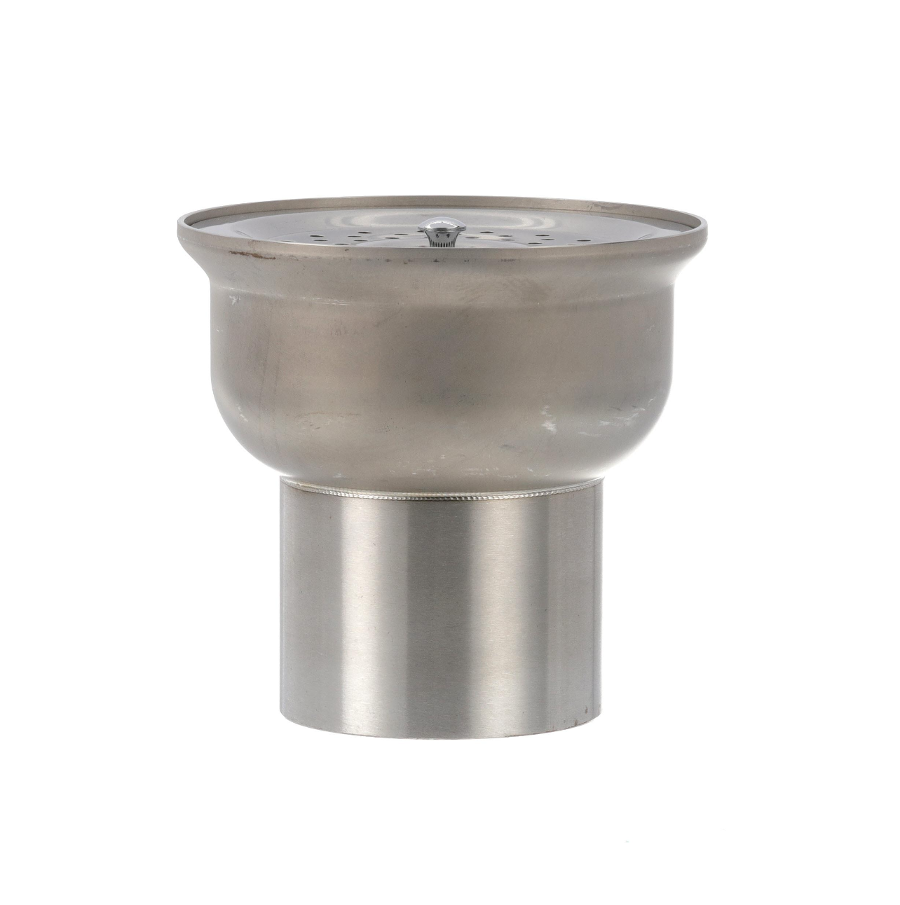 Encore® Stainless Steel Box Pattern Drain Bowl, Basket, and Cover with Welded Tailpiece