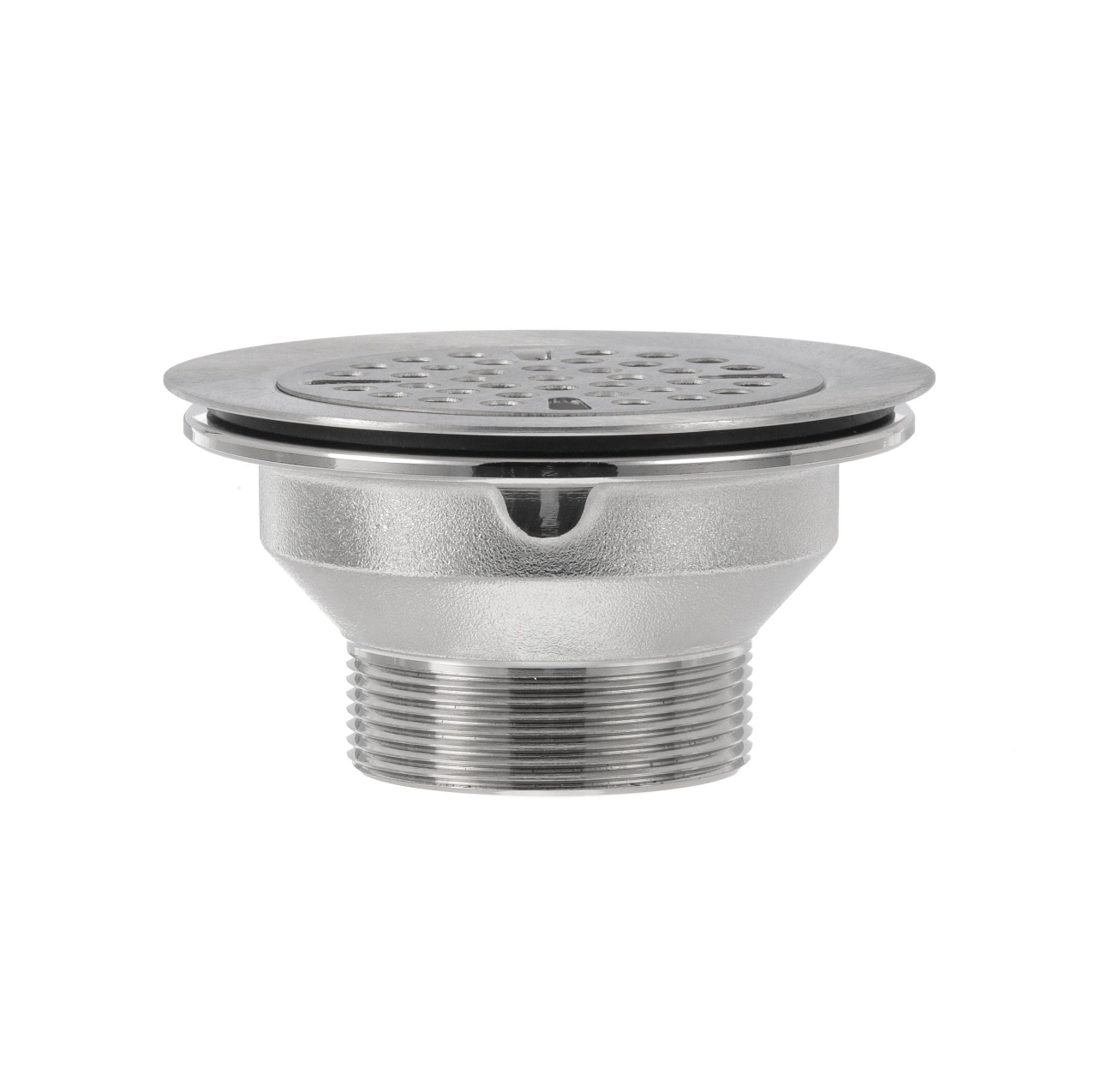 Encore® Brass Free Flow Drain 3-1/8" Sink Opening 2" Outlet with Stainless Steel Flat Strainer