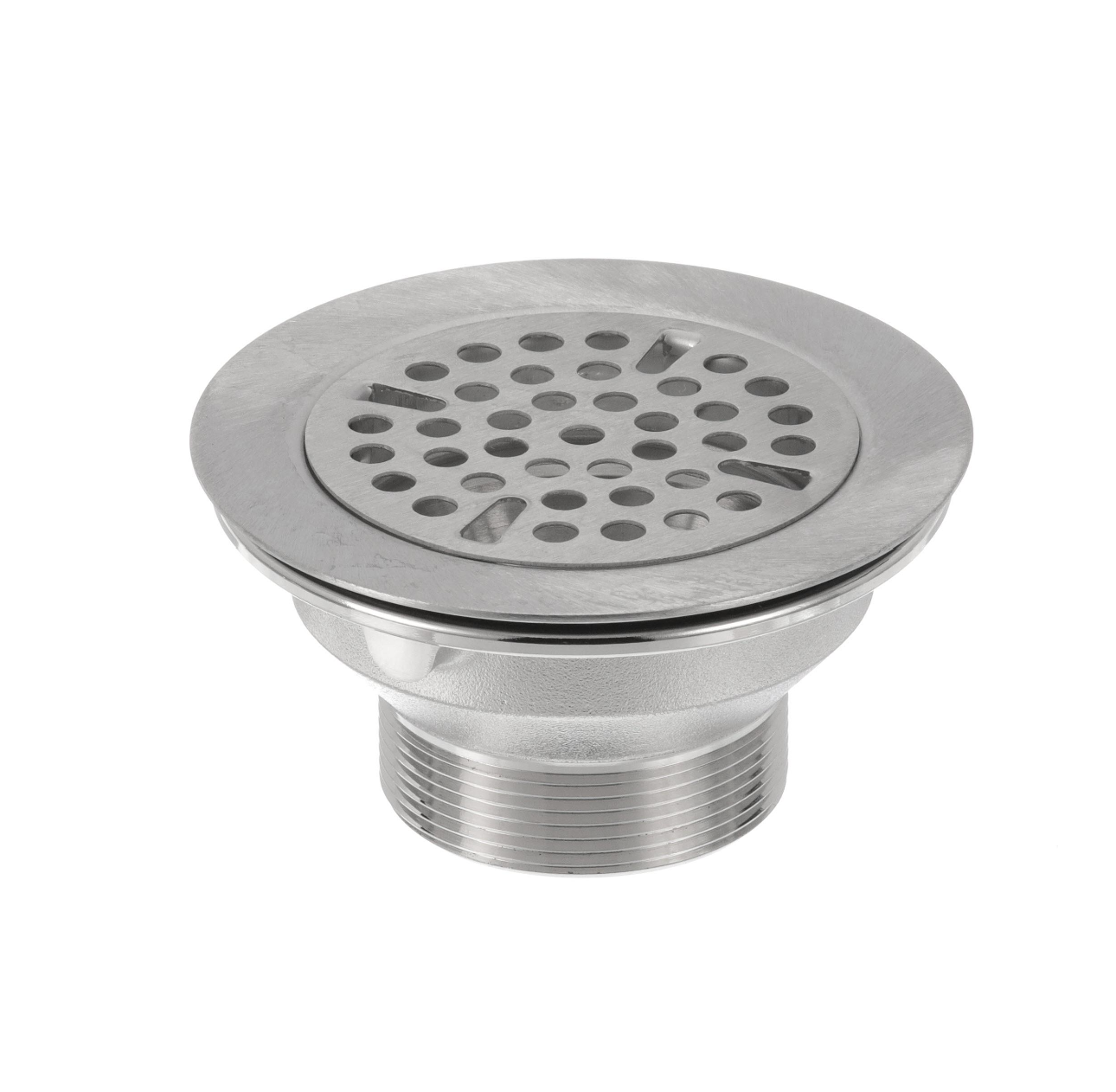 Encore® Brass Free Flow Drain 3-1/8" Sink Opening 2" Outlet with Stainless Steel Flat Strainer