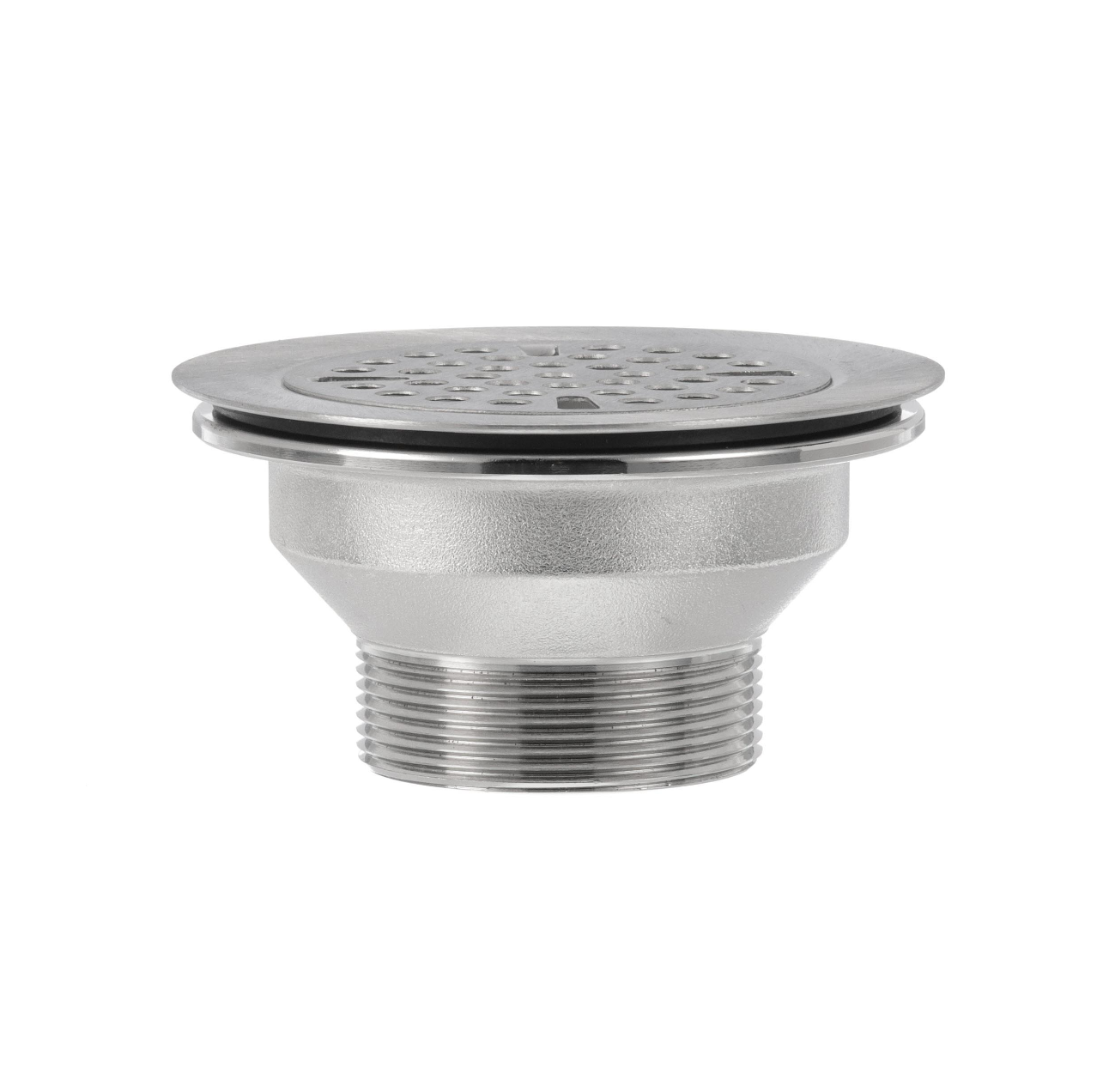 Encore® Brass Free Flow Drain 3-1/8" Sink Opening 2" Outlet with Stainless Steel Flat Strainer