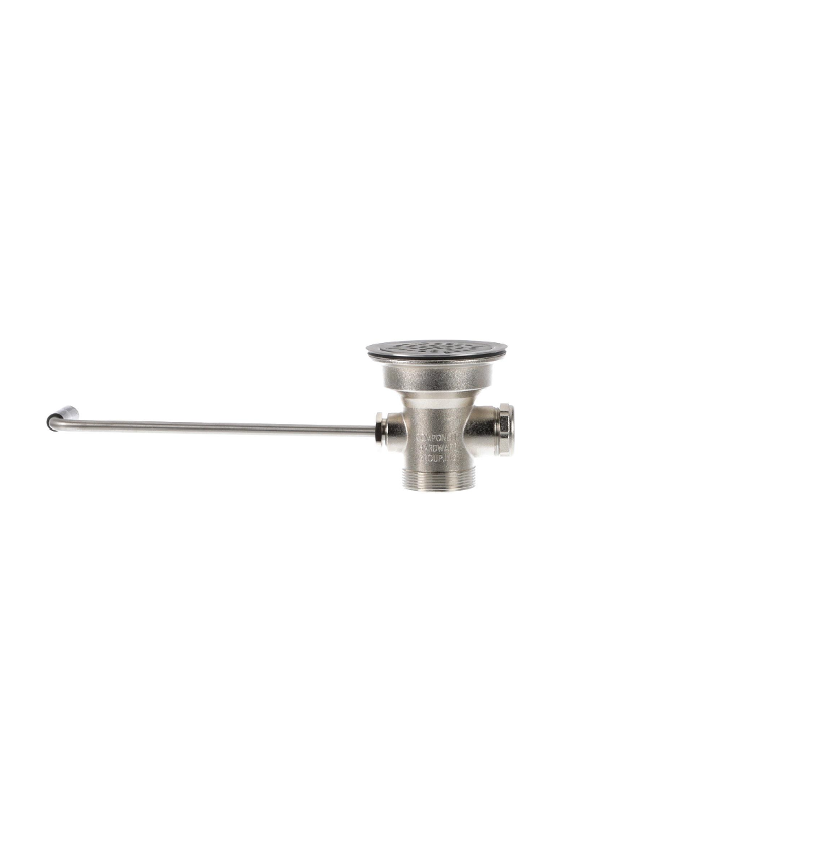 TOP-LINE® Twist Handle Drain, 3-1/2" Sink Opening, 2" Outlet with 1-1/2" Male Reducer