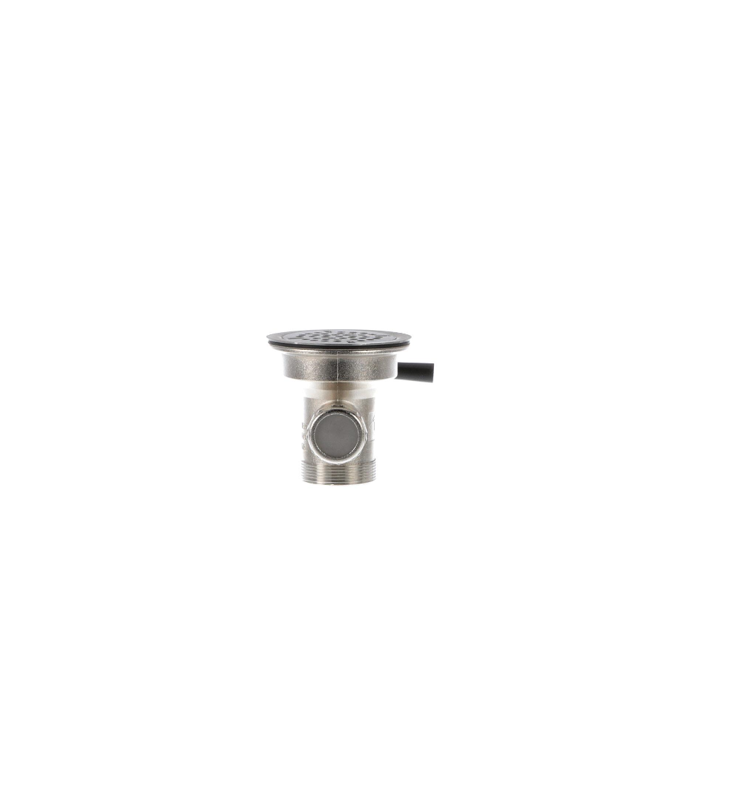 TOP-LINE® Twist Handle Drain, 3-1/2" Sink Opening, 2" Outlet with 1-1/2" Male Reducer