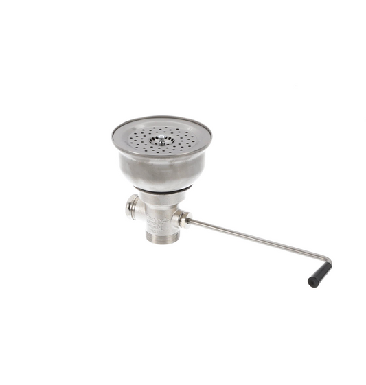 Encore® Twist Handle Box Pattern Drain, 6-1/2" Sink Opening, 2" Outlet with Overflow Assembly