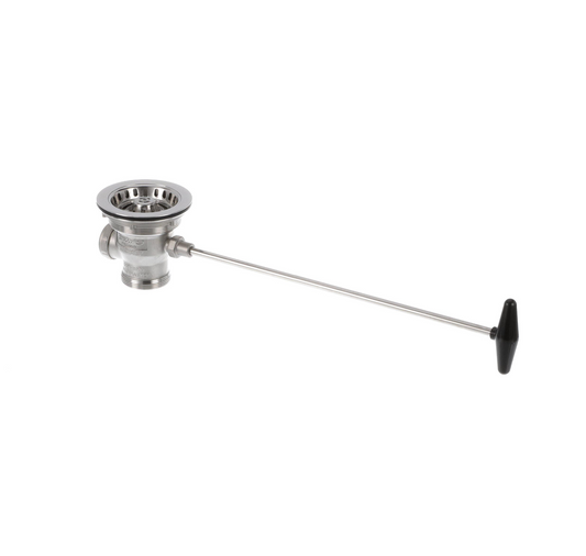 Encore® DrainMaster™ Rotary Drain, 18" Handle, 3-1/2" Sink Opening, 2" Male or 1-1/2" Female Outlet
