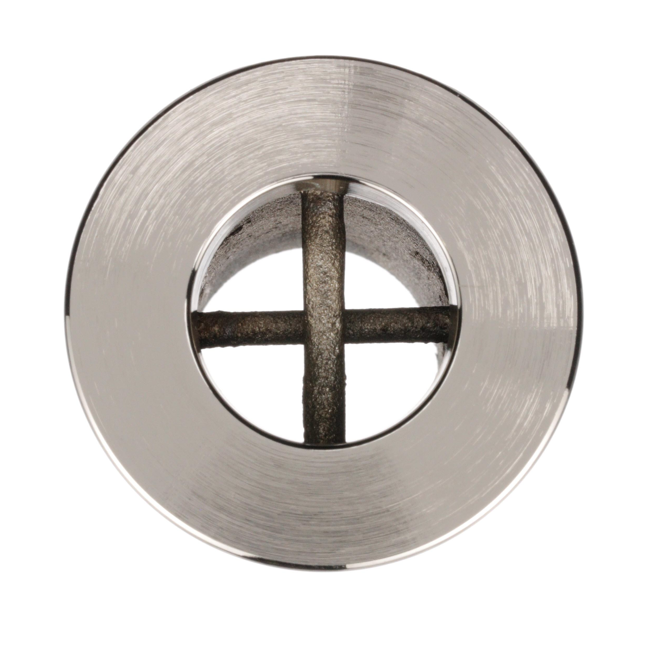 Encore® Nickel Plated Brass Sink Drain 3-1/4" L, 1-3/8" Dia Sink Opening, 2" Face Flange, 1" NPS