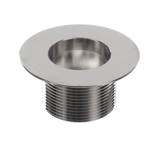 Encore® Nickel Plated Brass Sink Drain 1-1/2" L, 2" Dia Sink Opening, 3" Face Flange, 1-1/2" NPS