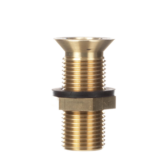 Encore® Brass Sink Drain 2" L, 15/16" Dia. Sink Opening, 1-1/4" Face Flange, Includes: Locknut & Washer, 1/2" NPS