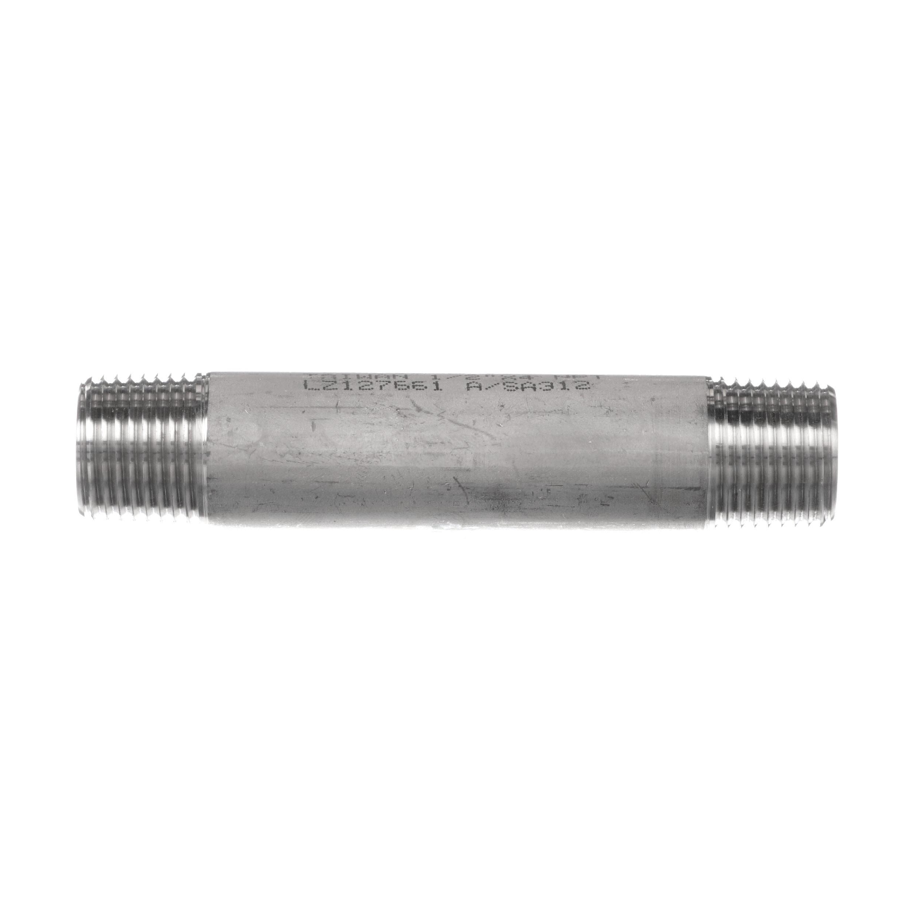 Encore® Stainless Steel 304 Nipple 3" Long, Schedule 40, 1/2" NPT