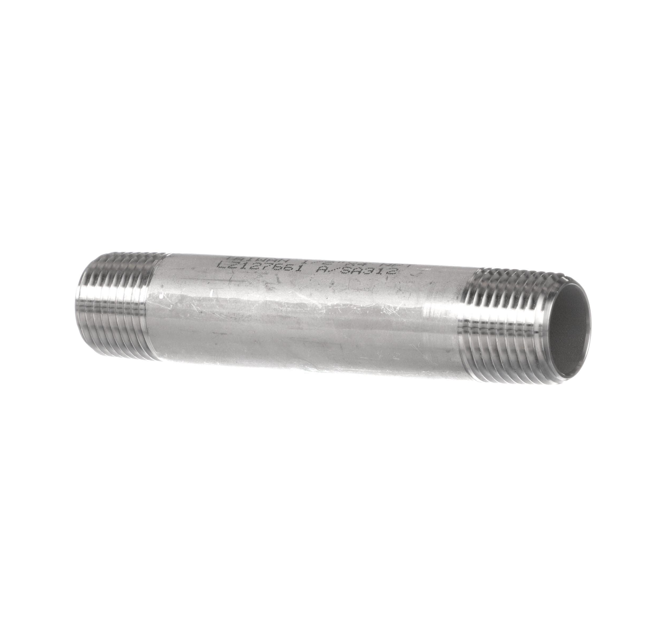 Encore® Stainless Steel 304 Nipple 3" Long, Schedule 40, 1/2" NPT