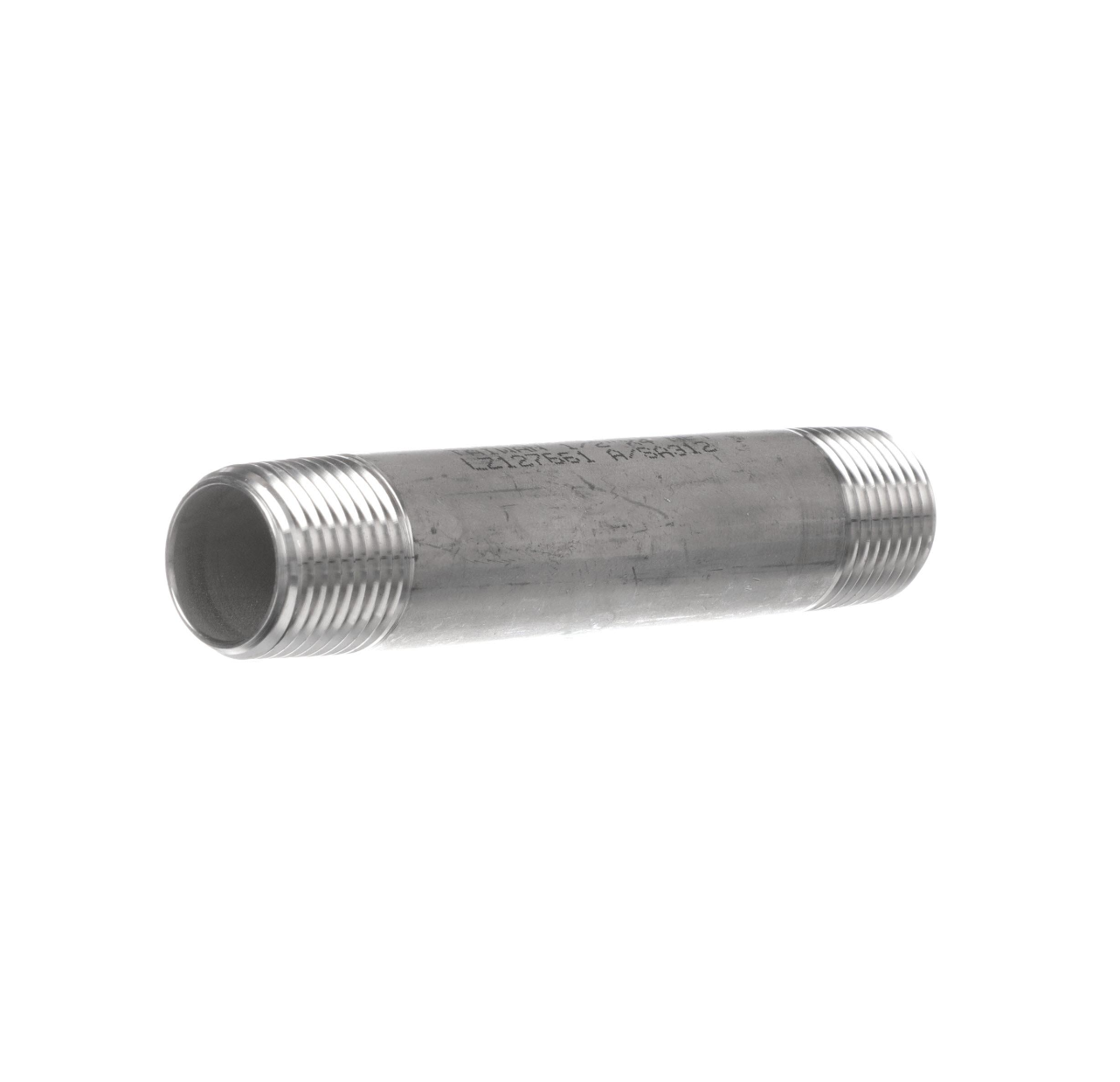 Encore® Stainless Steel 304 Nipple 3" Long, Schedule 40, 1/2" NPT