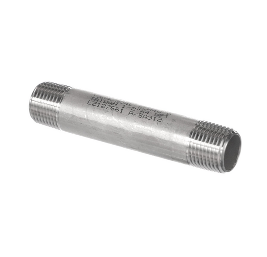 Encore® Stainless Steel 304 Nipple 3" Long, Schedule 40, 1/2" NPT