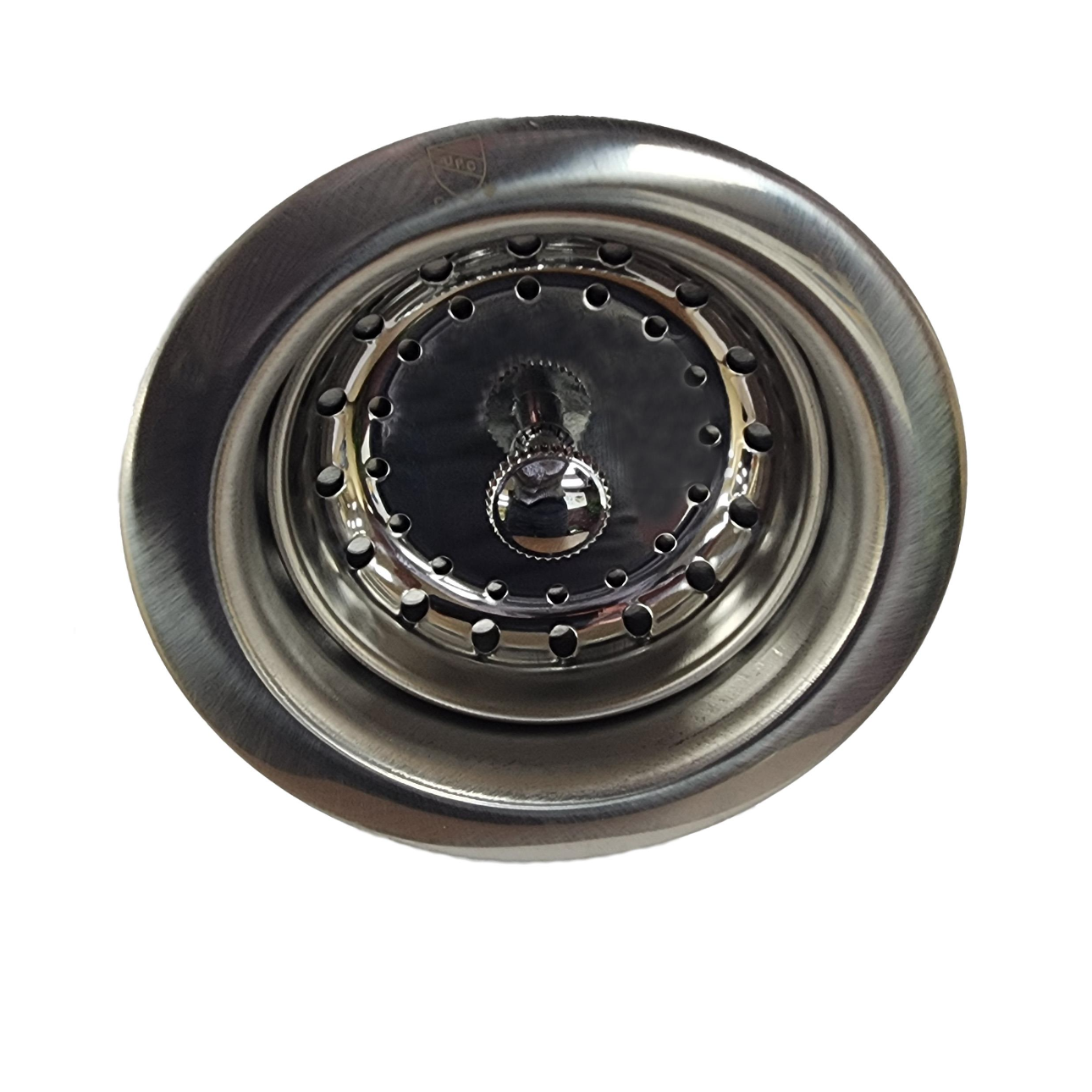 Encore® 3.5" Stainless Steel Basket Drain with 1.5" Outlet and Brass Tailpiece