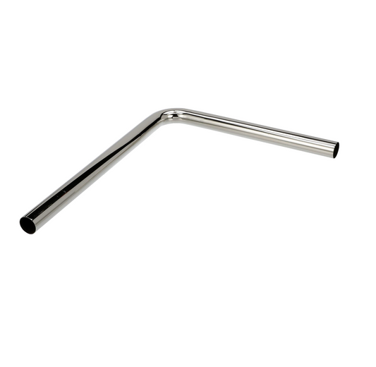 Encore® Overflow Elbow, 14" x 18", 1-1/4" OD Tubing, Formed One Piece, Chrome Plated Brass