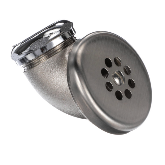 Encore® Overflow Head, 2" Dia. Cutout in Sink for Overflow Head, Nickel Plated Brass, Stainless Steel Faceplate, for 1-1/4" Tubing
