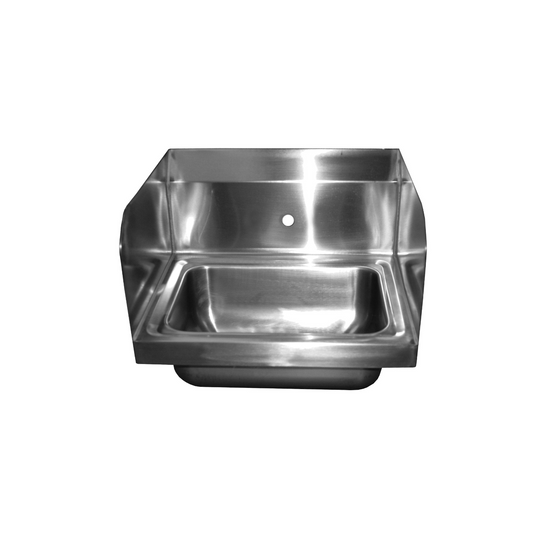 Stainless Steel Wall Mount Hand Sink, 20 GA, Marine Edge with Mounting Brackets , NSF