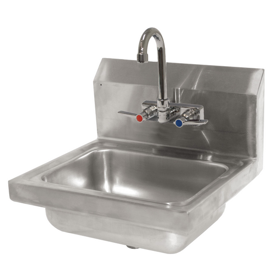 Stainless Steel Bar Sink, 20ga, 10"x14"x5" With Faucet, Drain & Bracket