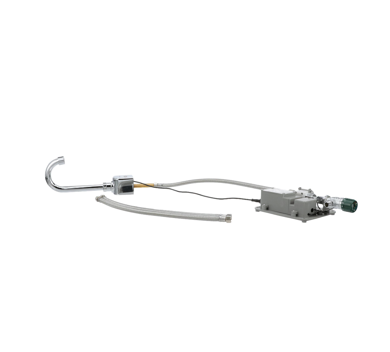 Intelli-Flo EZ Electronic Deck Mount Faucet 3-1/2" Rigid Gooseneck Spout with Thermostatic Mixing Valve and 1.5 gpm Laminar Flow Vandal Resistant
