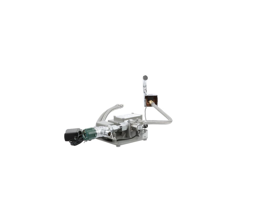 Intelli-Flo EZ Electronic Deck Mount Faucet 3-1/2" Gooseneck Spout AC Powered with Thermostatic Mixing Valve and 1.5 gpm Laminar Flow Vandal Resistant