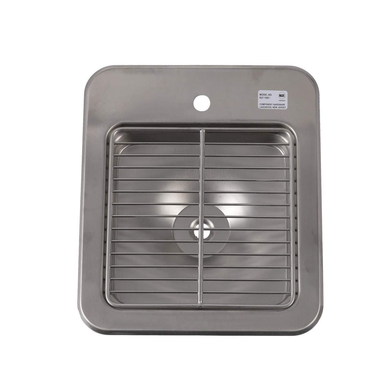 Encore® Stainless Steel Water Station Sink only with Grid & Drain, Less Glass Filler