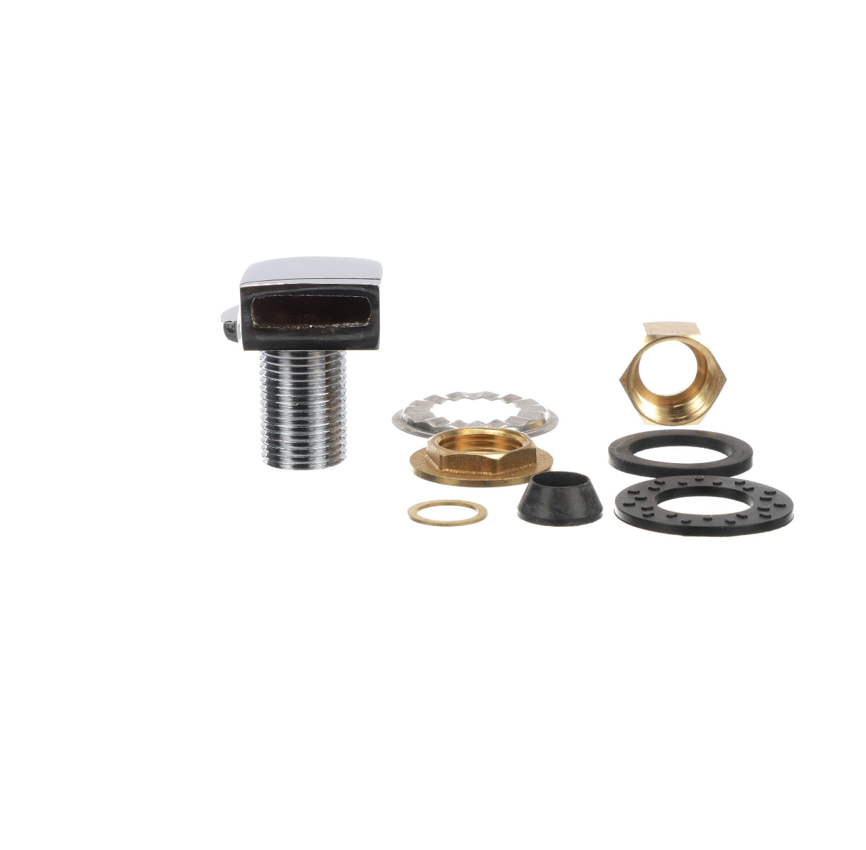Encore® Polished Chrome Plated Brass Swirl Inlet Fitting, 1/2" NPT