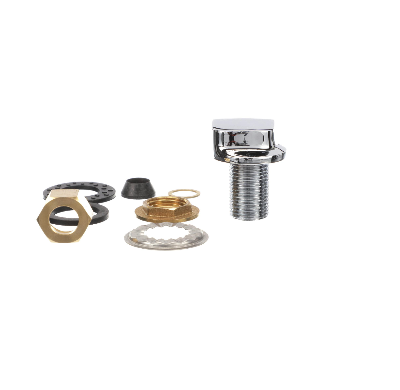 Encore® Polished Chrome Plated Brass Swirl Inlet Fitting, 1/2" NPT