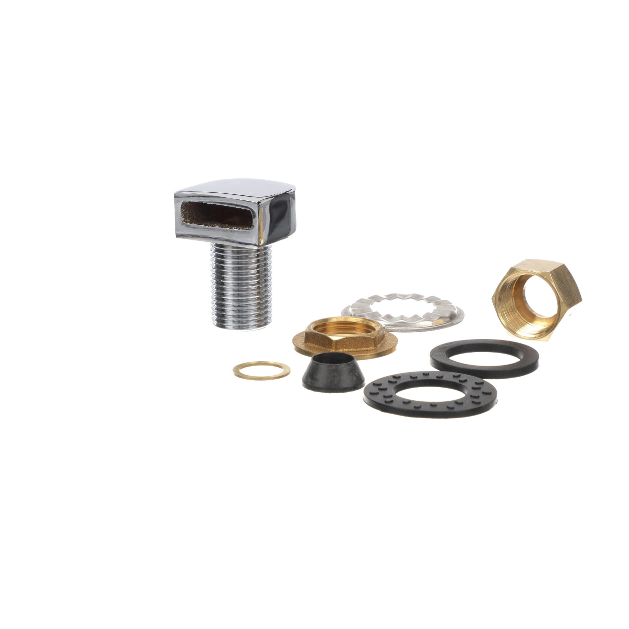 Encore® Polished Chrome Plated Brass Swirl Inlet Fitting, 1/2" NPT