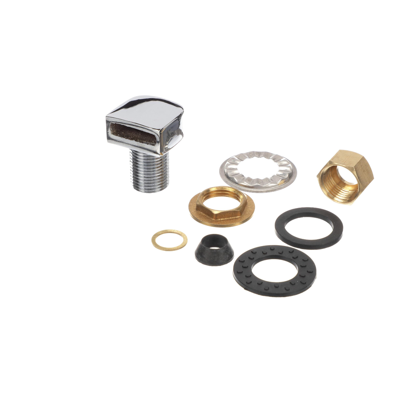 Encore® Polished Chrome Plated Brass Swirl Inlet Fitting, 1/2" NPT